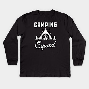 Camping Squad Kids Long Sleeve T-Shirt